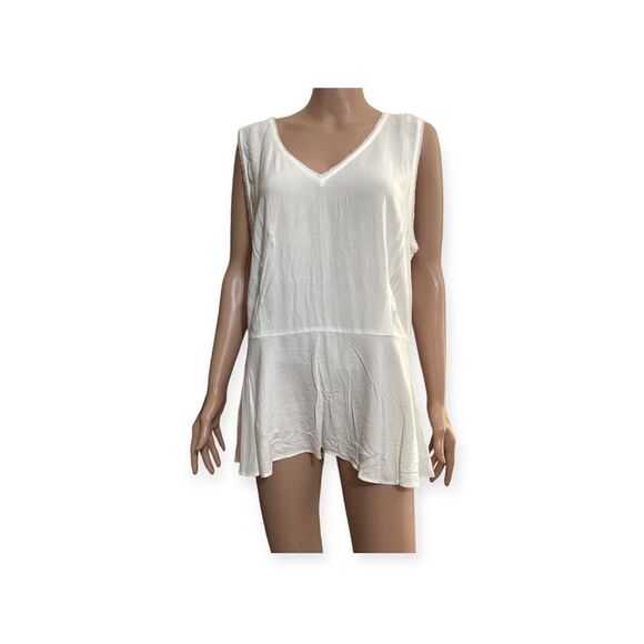 Worthington Women’s V Neck Peplum Top 18 - Picture 1 of 5